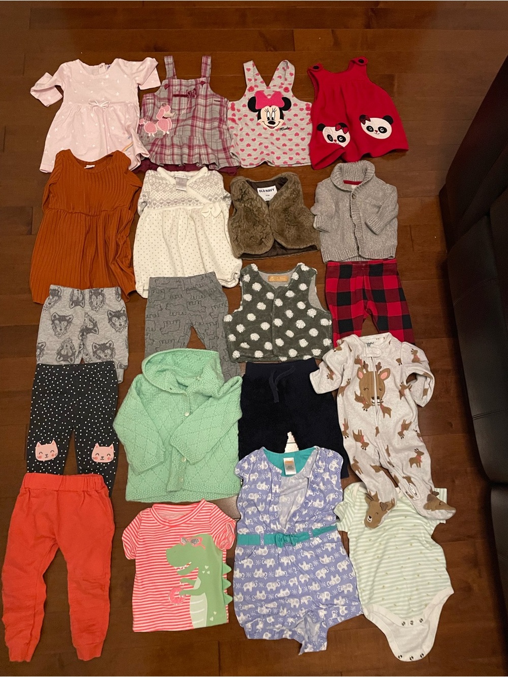Lot 20 pcs. Mixed dress, vest, cardigan, pants, pajama, swimming top